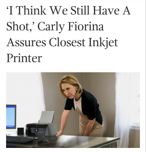 Carly Fiorina's Presidential Run